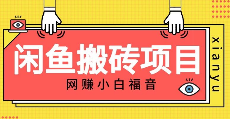 适合新手的咸鱼搬砖项目，日入50-100+，每天搞点零花钱